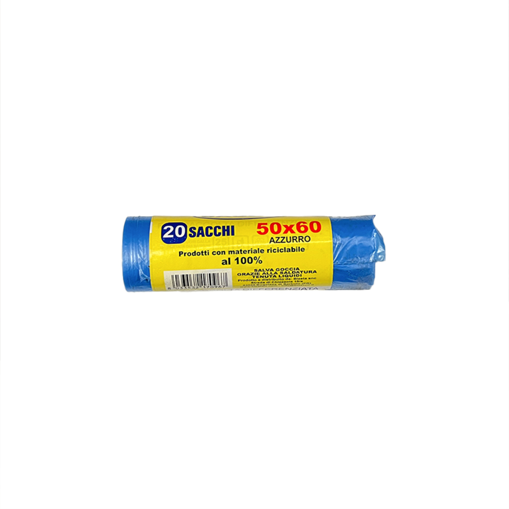 SACCO 50X60 ROTOLO 50PZ AZZURRO 蓝色